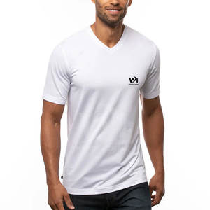 T-shirt à col en V imprimé de haute qualité, confortable, coupe ample, 100% coton, collection été, t-shirt à col en V pour homme - Product Image 1