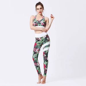 Conjunto de Yoga de Dos Piezas para Mujer, de Alta Calidad, Bra Deportivo Sin Costuras, Leggings Ajustados, Diseño OEM, Color Sólido - Product Image 6