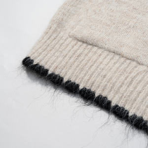 Custom Breathable V-Neck Varsity Cardigan Mens Retro Striped Sleeve Knit Sweater Button Up College Style <b>Jacket</b> - Product Image 3