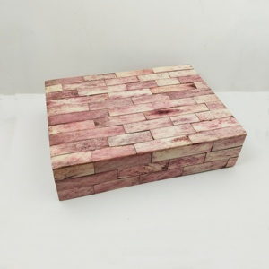 Blue Bone Inlay Box Handmade Decorative Storage Box Luxury Trinket Box Modern Keepsake Organizer <b>Coffee</b> <b>Table</b> Decor Gift Box - Product Image 4