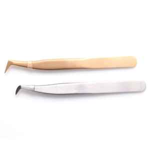 Pinzas Profesionales Alemanas de Acero Inoxidable para Extensión de Pestañas con Puntas de Fibra para un Agarre Perfecto, Nunca se Resbalan, Duraderas, 0.03mm - Product Image 4