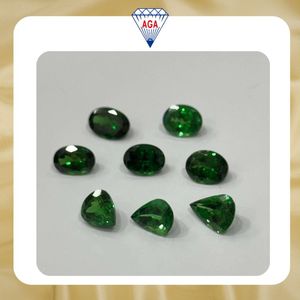 Natural Tsavorite Green <b>Garnet</b> Gemstone 9mm Oval Cut Heat Treated AAA Quality Loose Wholesale Jewelry Making Calibrated Stones - Product Image 6