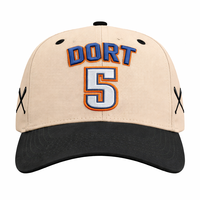 Casquettes de baseball personnalisées brodées en relief |   Casquette unisexe OEM en toile 100 % coton respirante et imperméable à 6 panneaux, pour équipe, en gros, marque privée