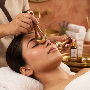 Varita de Masaje Corporal Manual Senoras Bronze Dual Kansa con una Sola Mango |   Reafirmación de la Piel y Uso en Todo el Cuerpo - Product Image 3