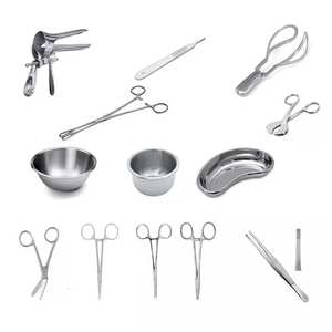 Juego básico de instrumentos quirúrgicos para ginecología y obstetricia, kit de cirugía de 17 piezas para uso hospitalario - Product Image 1