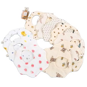 Baberos Transpirables Personalizados para Niños y Niñas, Baberos de Color Sólido 100% Algodón - Product Image 1