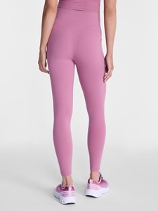 High Waist Solid Pink <b>Leggings</b> Full Length Stretch Breathable Sporty Knitted With Pockets All Seasons Women's Workout Pants - Product Image 3