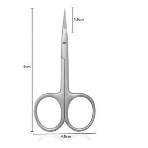 Tijeras Profesionales para Cutículas de Acero Inoxidable, Extra Fuertes, Rectas y Curvas, para Manicura y Arte de Uñas, para Diestros, Estilo Único - Product Image 3