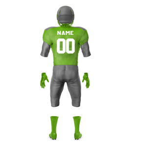 Maillot et pantalon de football américain personnalisés avec logo sublimé et nom du joueur, en maille respirante extensible, pour matchs de gridiron, été - Product Image 3