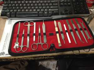 Kit de dissection certifié CE avancé, ensemble d'instruments de laboratoire de biologie, réutilisable, pour l'anatomie, scalpel en acier inoxydable par Dentavex - Product Image 4