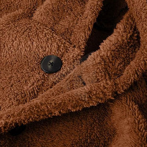 Veste à capuche en molleton Sherpa de coton confortable style urbain, en molleton Sherpa durable avec capuche confortable, personnalisable (OEM) - Product Image 5