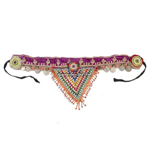 Vintage Belt Belly Dance Bead Afghani Traditional Waist Belt Kuchi Tribal BB013A <b>Old</b> Banjara Real Vintage Handmade Beaded Belts - Product Image 1