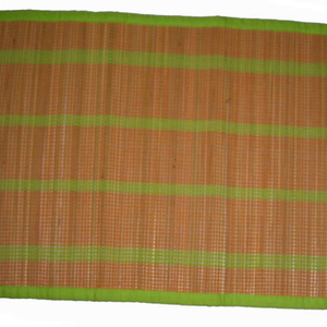 Brown <b>Rectangle</b> Bamboo kora Dyed Cora Fiber Handmade Table MatEco-Friendly Reusable Durable Patterned Dining <b>Placemat</b> Home Kitc - Product Image 1