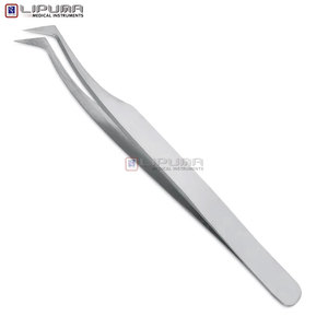 Compre Pinzas de Precisión de Acero Inoxidable con Diseño de Logotipo Personalizado, Antideslizantes, con Punta Inclinada, Duraderas y de Diseño Moderno a Precio Económico - Product Image 2