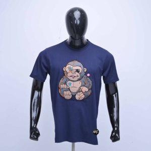 เสื้อยืดผู้ชายแบบสั่งทำพิเศษ ปักลาย แขนสั้น พิมพ์ลายตัวอักษร ทรงปกติ คอกลม แฟชั่น เสื้อยืดผ้าฝ้ายคุณภาพพรีเมียม - Product Image 1