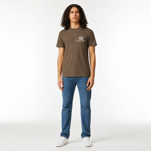 Camiseta de Manga Corta Casual para Hombre, Marca AMY, 100% Algodón, Cuello Redondo, Corte Regular, Frente Liso, Bordado Personalizado, Transpirable - Product Image 4