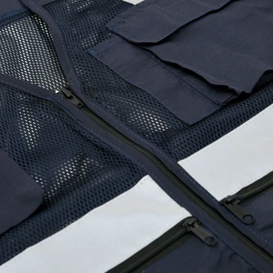 High Quality Adjustable Elastic Reflective Polyester Material Made Lightweight Safety Vest for Men and Women OEM Service - Product Image 6