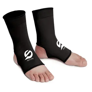 Protector de Espinilla y Empeine para Artes Marciales, Negro, con Impresión por Transferencia Térmica, de Cuero PU, para Taekwondo, Karate y Sparring - Product Image 1