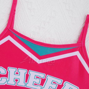 Service de marque privée OEM, uniforme de cheerleading personnalisé avec logo, tissu respirant, toucher doux et ajustement sécurisé pour l'entraînement - Product Image 5