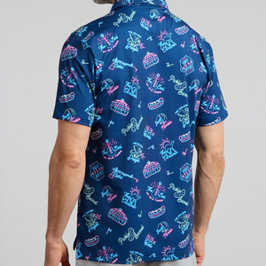 Chemises de golf pour hommes avec impression personnalisée, dernier design, logo brodé, design personnalisé, polyester et élasthanne - Product Image 4