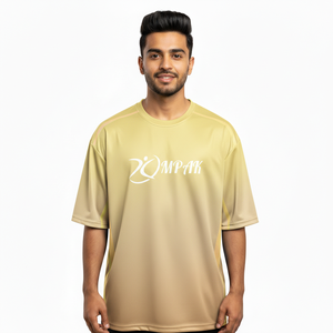 เสื้อยืดโอเวอร์ไซส์แฟชั่นล้ำสมัย พิมพ์ลายแบบซับลิเมชั่น ผลิตจากผ้าโพลีเอสเตอร์/คอตตอน สำหรับผู้ชาย สไตล์ลำลอง สตรีทแวร์ ทรงปกติ - Product Image 1
