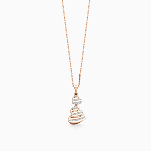 Colgante de Diamante de Laboratorio con Doble Corazón de Lujo para Mujer en Oro de 10K, 14K, 18K y Plata 925, 935 - Product Image 3