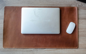 Tapis de souris en cuir de qualité supérieure, tapis de bureau antidérapant, léger, portable, décontracté, avec fermeture éclair, pour le bureau, le jeu, surface lisse, durable - Product Image 2