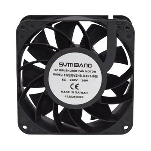 พัดลมระบายความร้อนอุตสาหกรรม EC มอเตอร์ ใบพัดพลาสติก รุ่น E12038D-YH3 ขนาด 120x120x38 มม. 110V 220V - Product Image 3