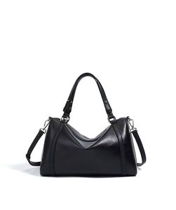 Sac à main et bandoulière décontracté en cuir véritable de haute qualité pour femme avec fermeture éclair et ouverture facile - Product Image 1