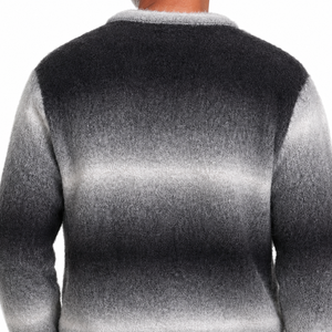Pull jacquard tricoté vintage Y2K pour homme, style oversize, en mohair, anti-plis et personnalisable - Product Image 3