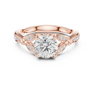 แหวนแต่งงานแฟชั่นดีไซน์เนอร์จาก Aries Jewel ทองคำขาว 14K VS1 สี E เพชรทรงกลม 1.50 กะรัต เพชรเพาะเลี้ยงในห้องปฏิบัติการ IGI แหวนหมั้น - Product Image 1