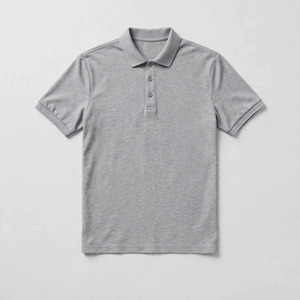 Men's <b>Black</b> Solid Knitted Short Sleeve Round Neck Casual <b>Shirt</b> Breathable Polyester Summer Wear - Product Image 5