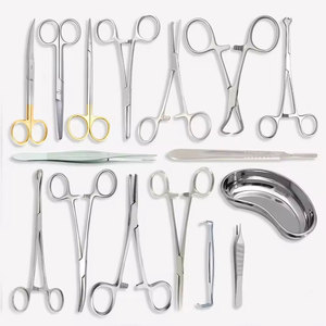 Juego de Instrumentos Básicos para Cirugía General y Apendicectomía, Caja de Acero Inoxidable Pulido, Manual Médico Profesional, No Estéril, Reutilizable - Product Image 1
