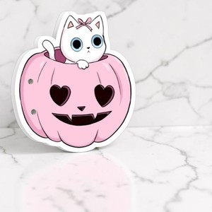 Palette à Cils Magnétique en Acrylique de Haute Qualité pour Halloween, Motif Chat, Diamant/Cercle, Multifonctionnelle, Réutilisable, Marque Privée - Product Image 1