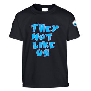 T-shirt noir à manches courtes et col rond avec imprimé graphique bleu, vêtement décontracté pour tous les jours, streetwear confortable, vêtement unisexe - Product Image 1