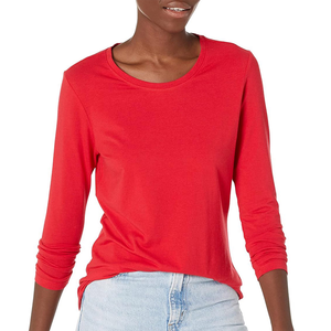<b>Women's</b> Short Sleeve 100% Cotton Eco-Friendly Tee Casual Soft V-neck Breathable Quick Dry Comfortable Basic Everyday <b>Top</b> Home - Product Image 1