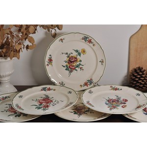 Plato Plano de Cerámica Floral Blanco, Apto para Microondas, Ideal para Servir Comidas y Postres, de la India - Product Image 6