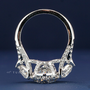 Anillo de Diamante Cultivado en Laboratorio de Oro Real de 14K para Mujer, Corte Brillante, Anillo de Diamante Sintético, Joyería Fina Elegante para Uso Diario - Product Image 6