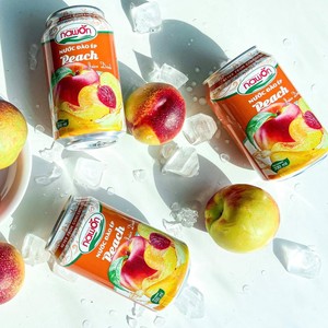 Nawon, la Mejor Marca de Jugos, Bebida de Jugo Puro de Durazno en Lata de 330 ml, Fábrica en Vietnam, Servicio OEM de Marca Privada, Muestra Gratuita - Product Image 2