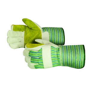 Guantes de Trabajo Reforzados de Piel de Vacuno al por Mayor, Suaves y Cómodos, Protección para las Manos, Guantes para Construcción y Jardinería - Product Image 3