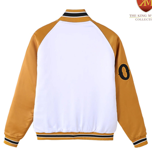 Chaqueta Varsity de Béisbol para Hombre, Gruesa, de 500g, con Recubrimiento, de Buena Calidad, Estilo Color-Block, Ropa Urbana de Invierno, Alpha - Product Image 2