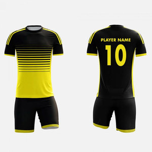 Nueva Llegada, Uniformes de Fútbol Personalizados con Impresión, 100% Poliéster Ecológico de Secado Rápido, Manga Corta, Alta Calidad, Precios al por Mayor - Product Image 1