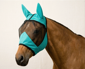 Máscara Antimoscas Duradera para Caballos, Protección UV, Tela de Poliéster para Proteger los Ojos Sensibles de Moscas, Polvo y Residuos - SADAF SADDLERY - Product Image 3