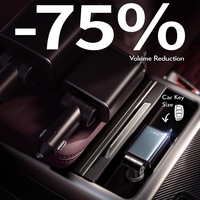 Chargeur de voiture rétractable LISEN Mini, 60 % moins d'espace, adaptateur rapide USB-C 72W pour iPhone 17 16 15 Pro Max Plus Air Android
