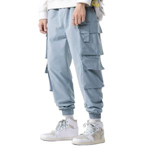 Pantalons cargo en toile pour hommes à taille mi-haute, vente chaude, logo personnalisé, pantalons d'hiver, vêtements durables avec un design tendance, pantalons pour hommes lavés - Product Image 2