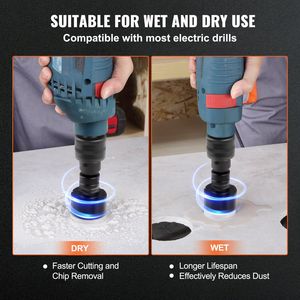 Set di 8 Punte Diamantate per Trapano 6/8/10/13/19/25/32/50mm, Kit per Fori su Muratura e Calcestruzzo con Custodia - Product Image 4