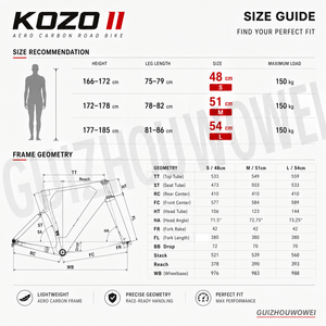 <span class=keywords><strong>Bicicleta</strong></span> de Carretera KOZO II Endurance, Cuadro de Carbono T800, Ruedas Wheeltop 2x12, Neumáticos Goodyear 700x28C, Frenos de Disco Hidráulicos, Llanta de 50mm - Product Image 5