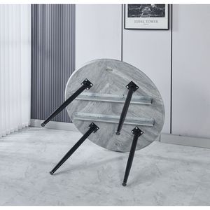 Tavolo da Pranzo Estensibile 100/140/180x100x75cm con Gambe in Metallo, Tavolo da Ufficio e da Caffè - Product Image 4