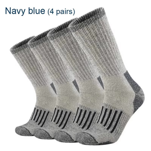 Crew Athletic <b>Socks</b> 2 Pairs Solid Color Knitted Cotton Bamboo Fiber Breathable for Hiking Outdoor Sports Adults Spring - Product Image 4