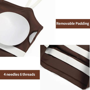 บราออกกำลังกายดีไซน์ใหม่สุดเร้าใจ แห้งเร็ว ยกกระชับ บราวิ่ง บราโยคะ สายไขว้ ปรับได้ ซิปหน้า บราสำหรับเล่นกีฬาสำหรับผู้หญิง - Product Image 3